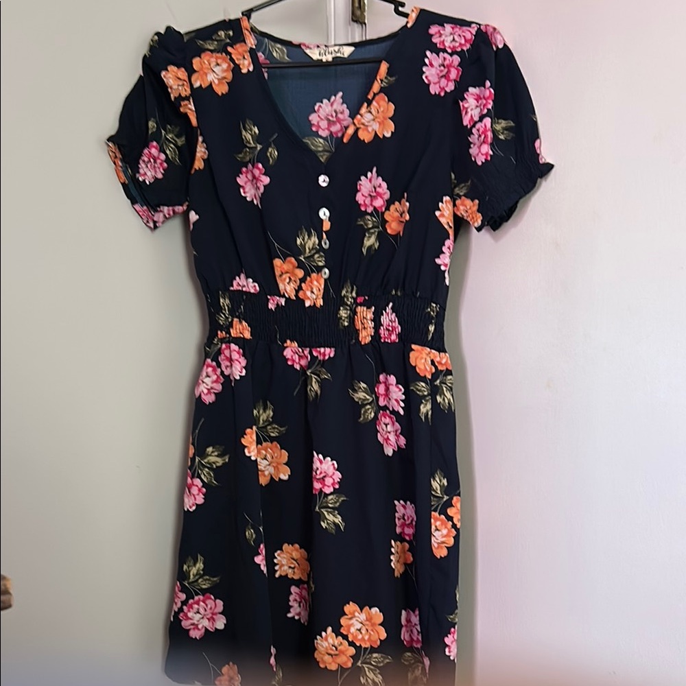 Floral Navy Dress